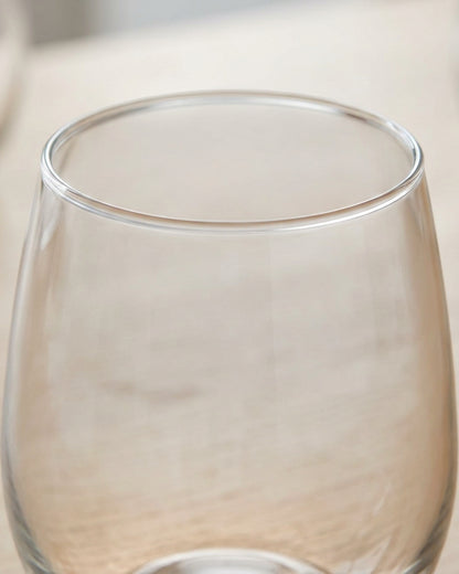 Skvhf Clear Stemless Red Wine Glass Set 4 15 oz