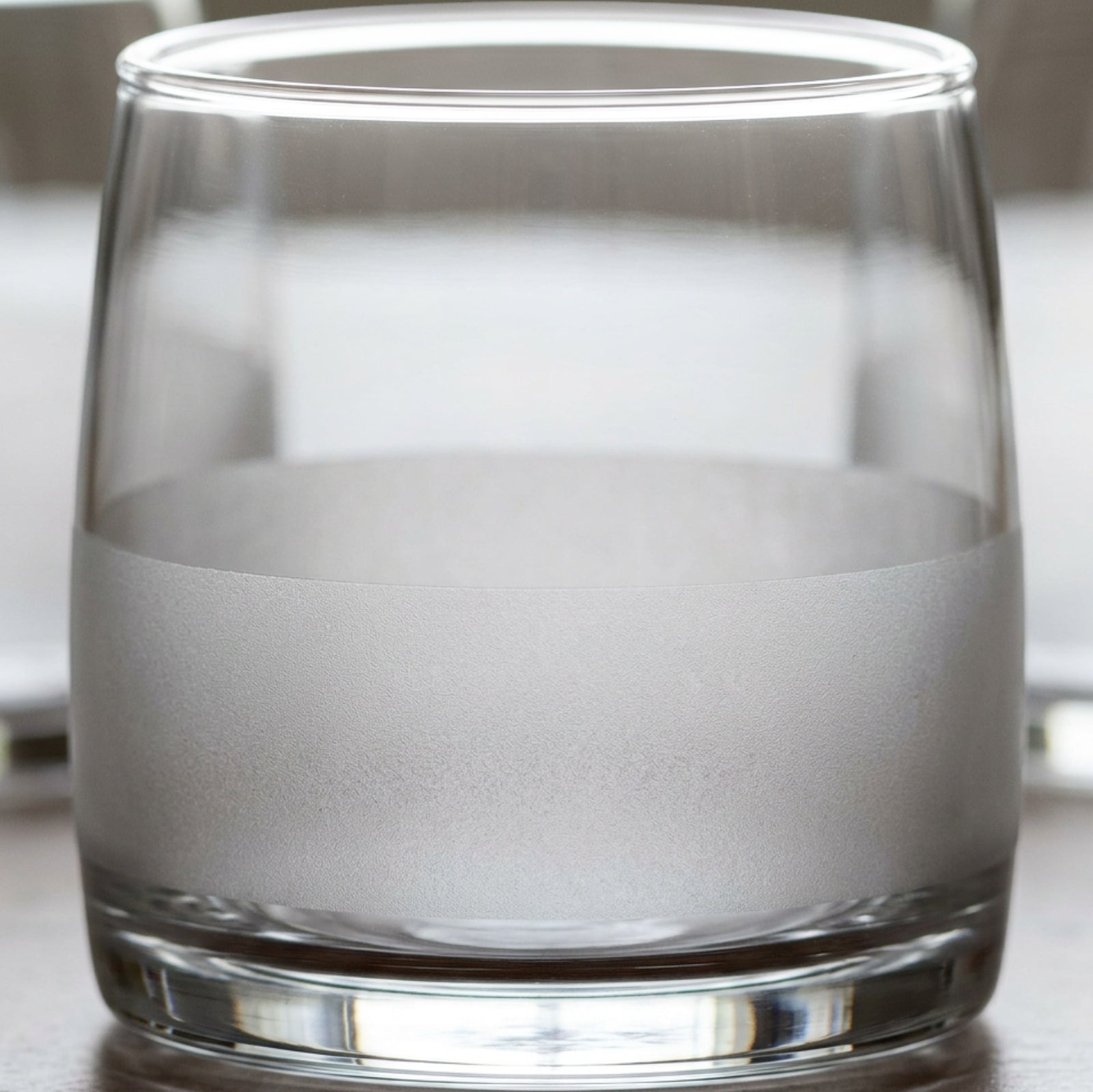 Skvhf Frostband Stemless Wine Glasses 16 oz Clear Set of 2 - Detail view