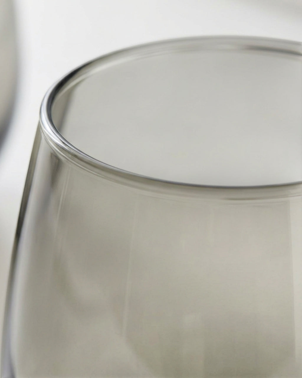 Skvhf Smoke Gray Stemless Wine Glass Pair 16 oz